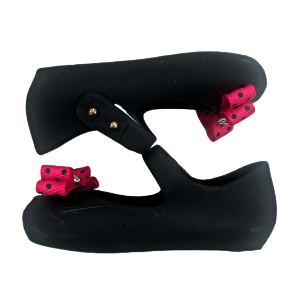 Ifans Toddler Black Rubber Mary Janes Size 8